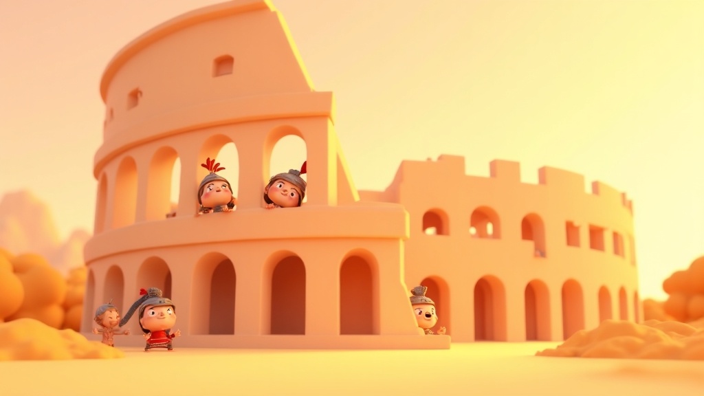 Giant Stone Stadium: The Amazing Roman Colosseum for Kids!