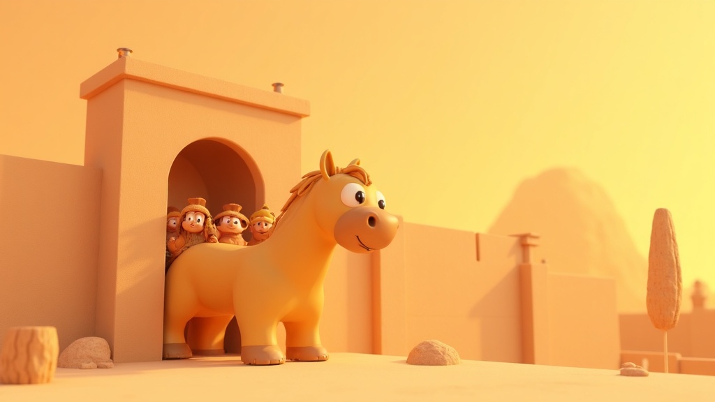 The Trojan War for Kids: Epic Battles and the Sneaky Wooden Horse!